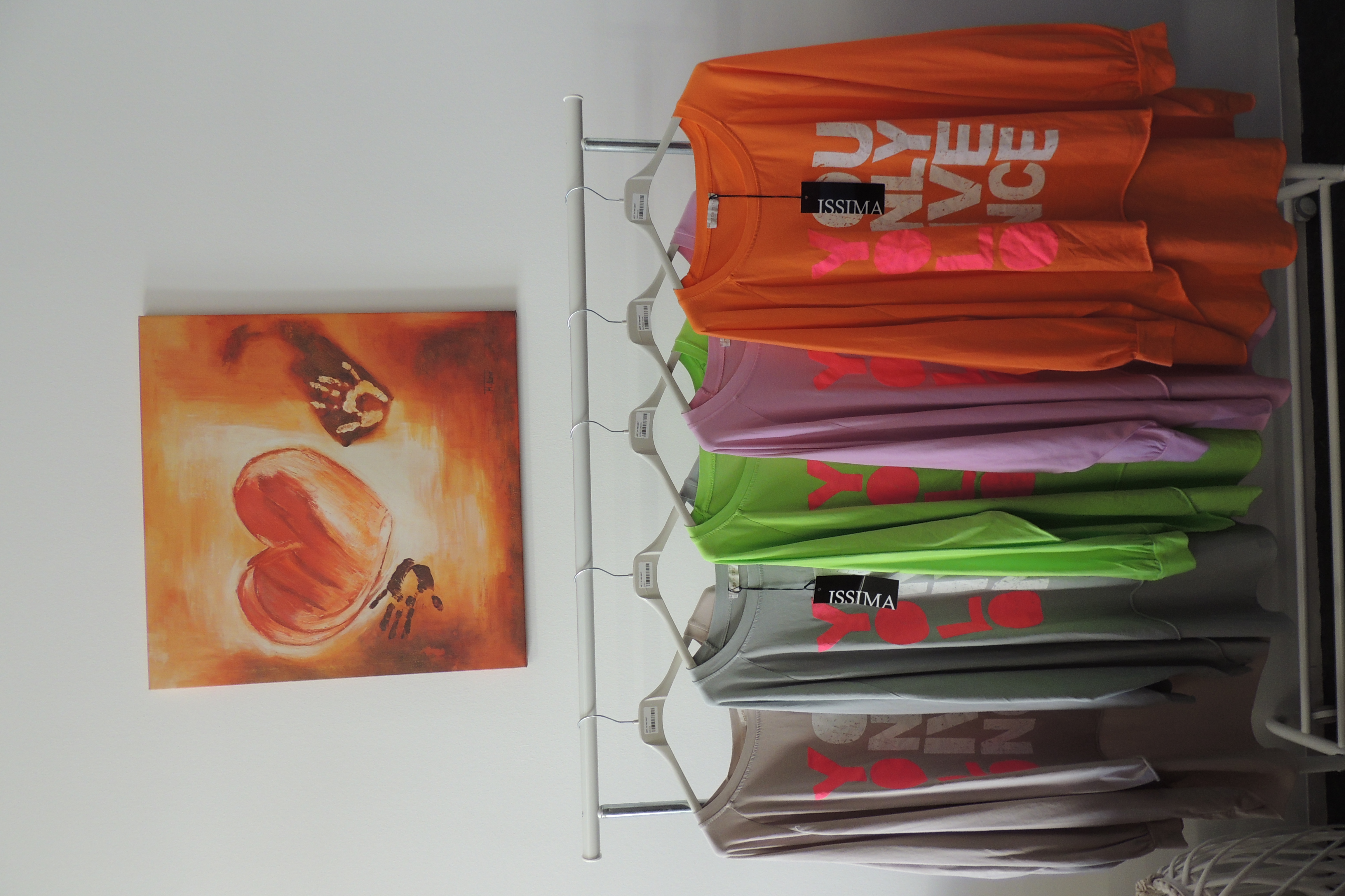 Shirt Tunika Hängerchen Made Italy Spruch You only live once Gr46,48,50,52