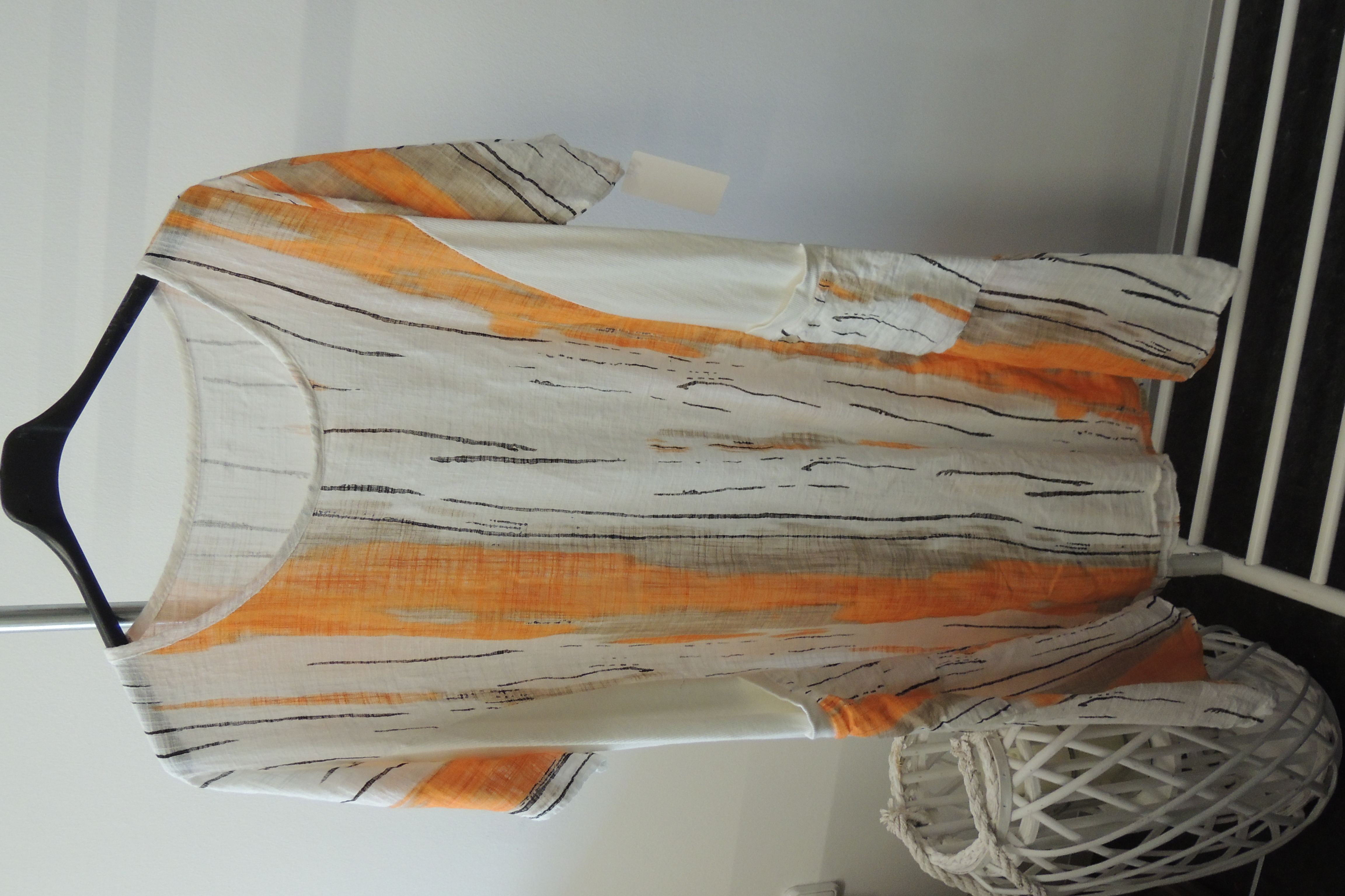 Longshirt Kleid Sommerkleid Hängerchen Shirt Tunika Made in Italy44,46,48