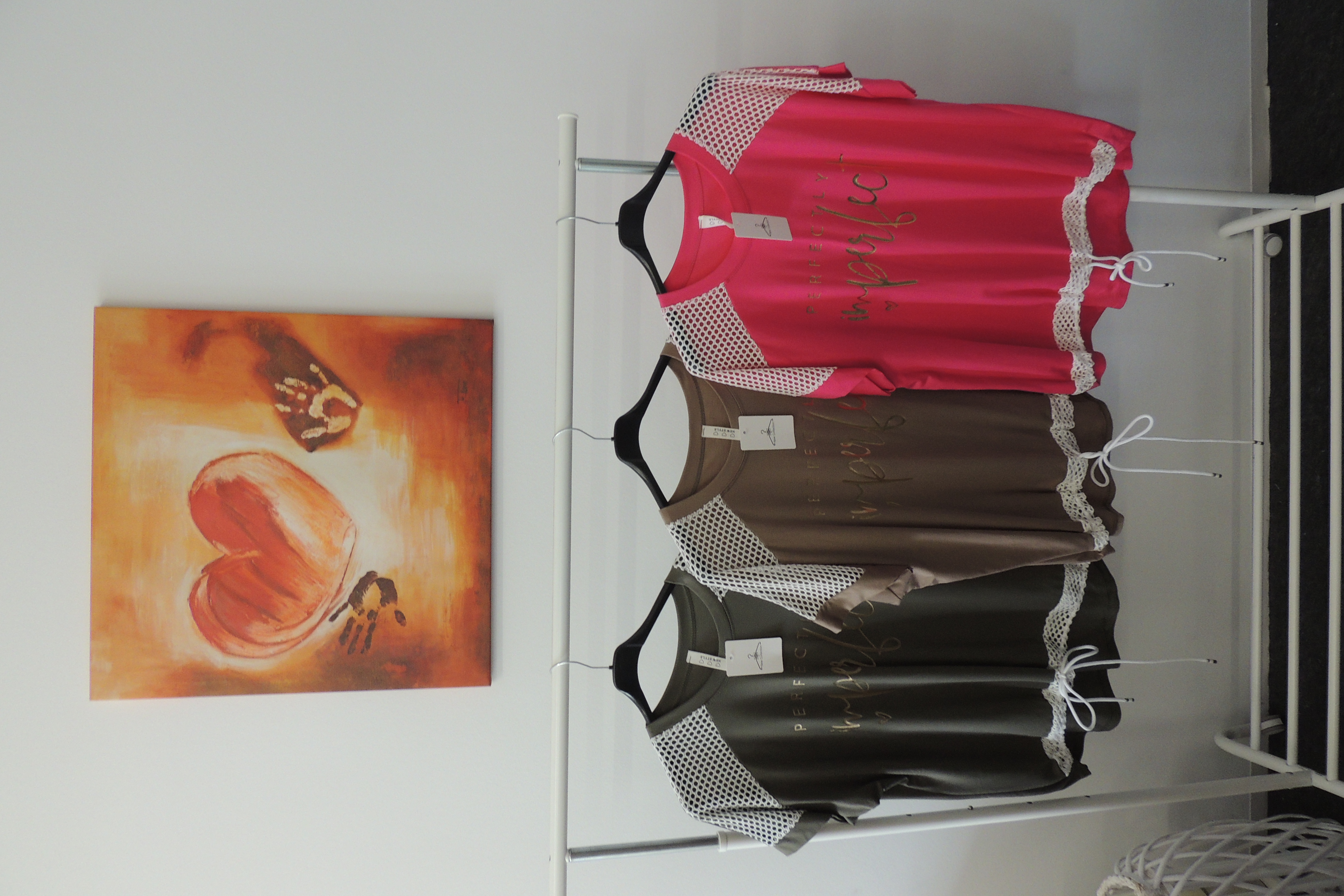 T-Shirt Tunika Hängerchen Softtouch Perfectly Imperfect Made in Italy 42,44kl46