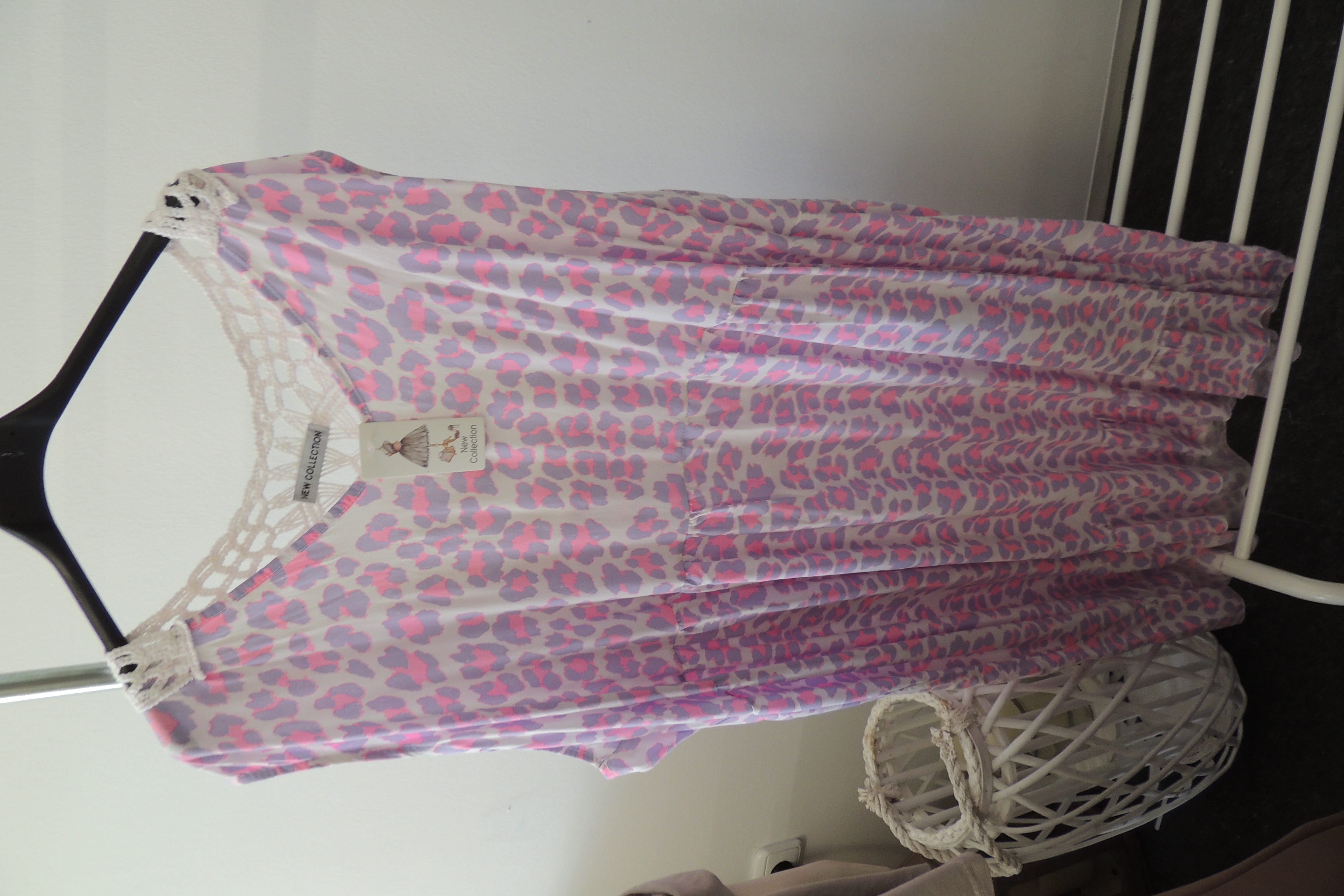 Kleid Sommerkleid Hängerchen Shirt Tunika Leo Mandala Made Italy46,48,50