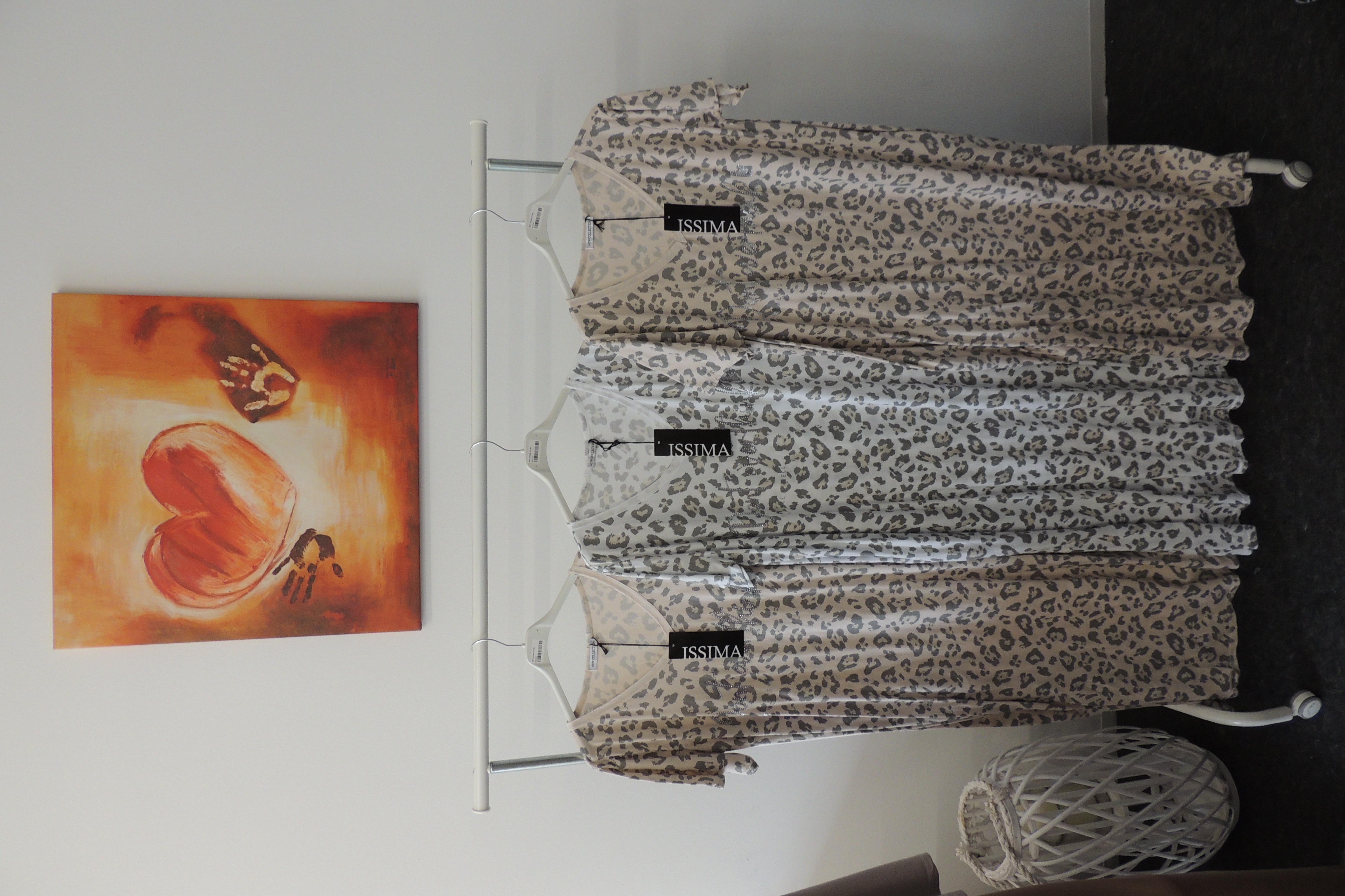 Kleid Sommerkleid Hängerchen Shirt Leo Spruch Denk nicht Made in Italy42,44,46