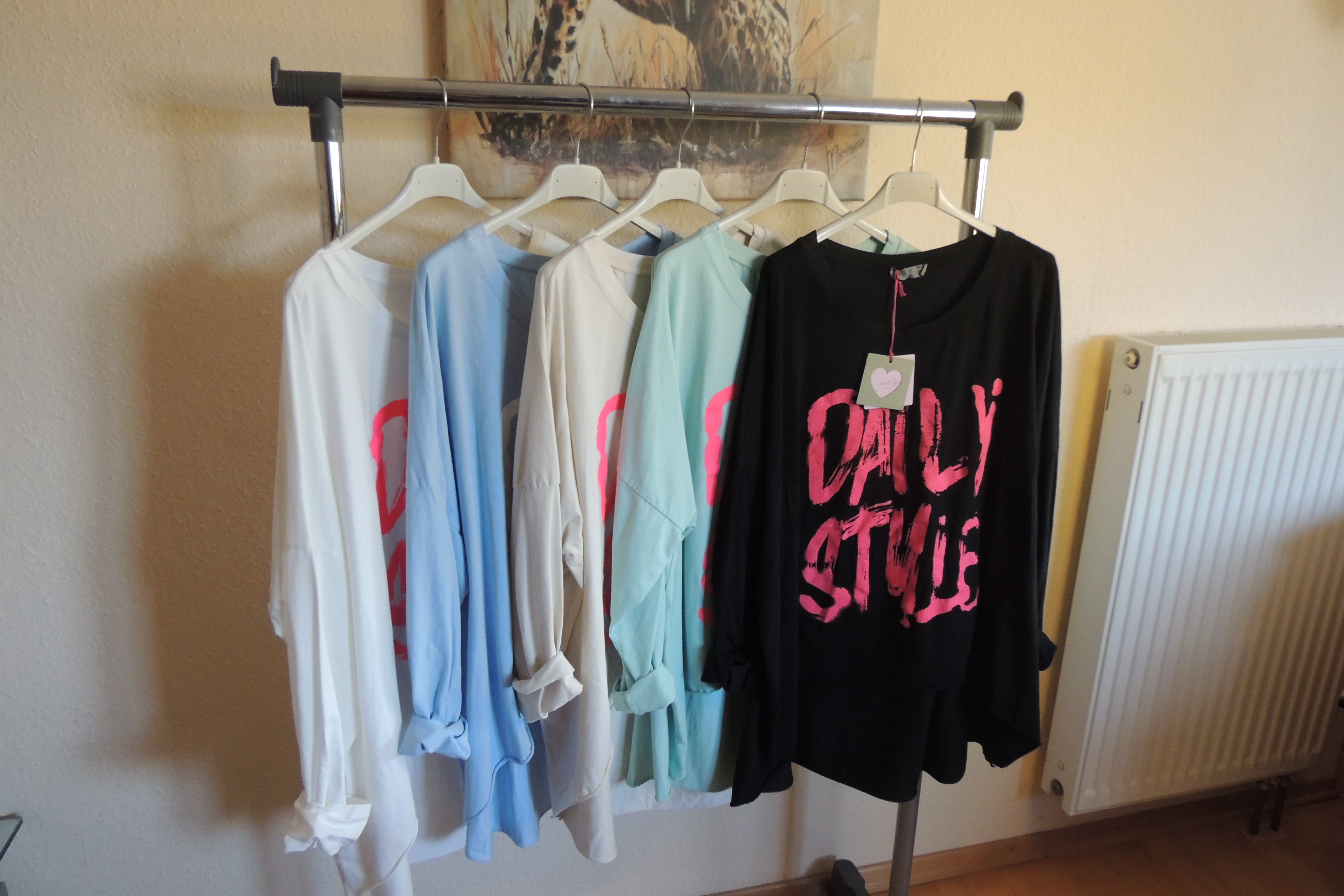 Shirt Tunika Muster Daily Style Made Italy 46,48,50