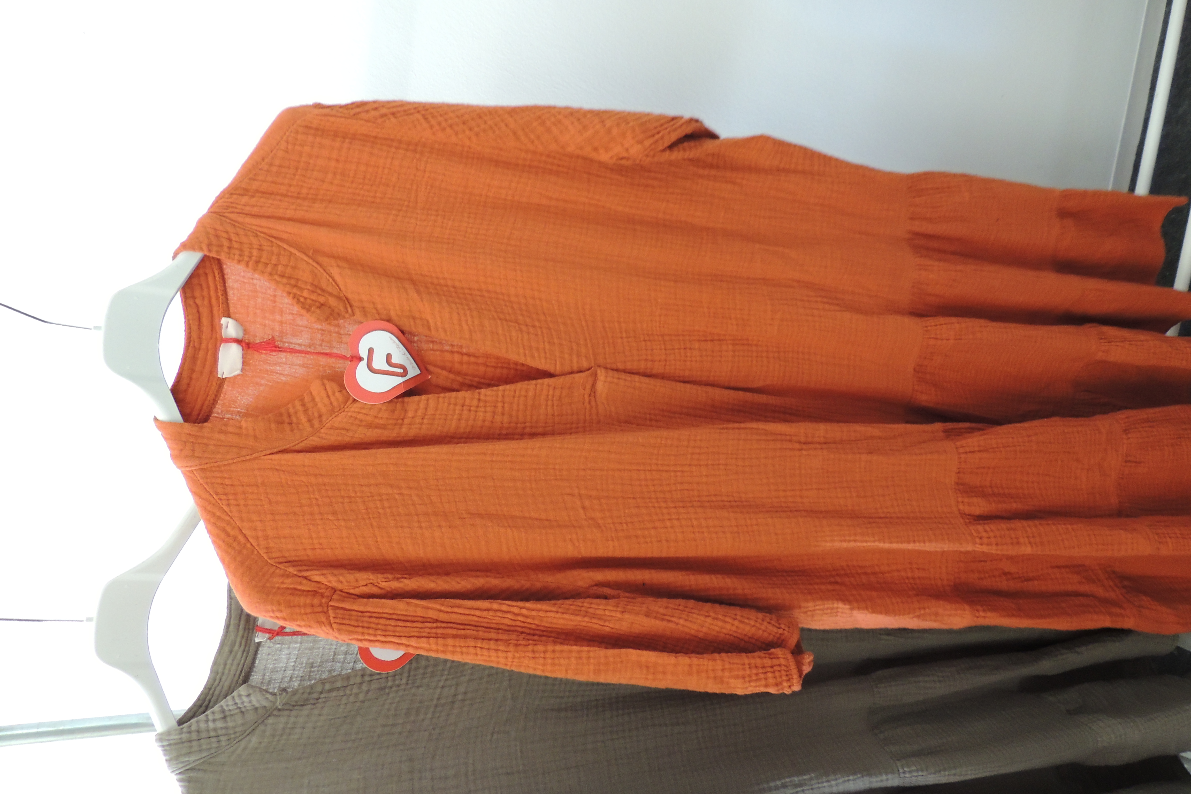Kleid Sommerkleid Hängerchen Shirt Tunika Musselin Made Italy 42,44,46