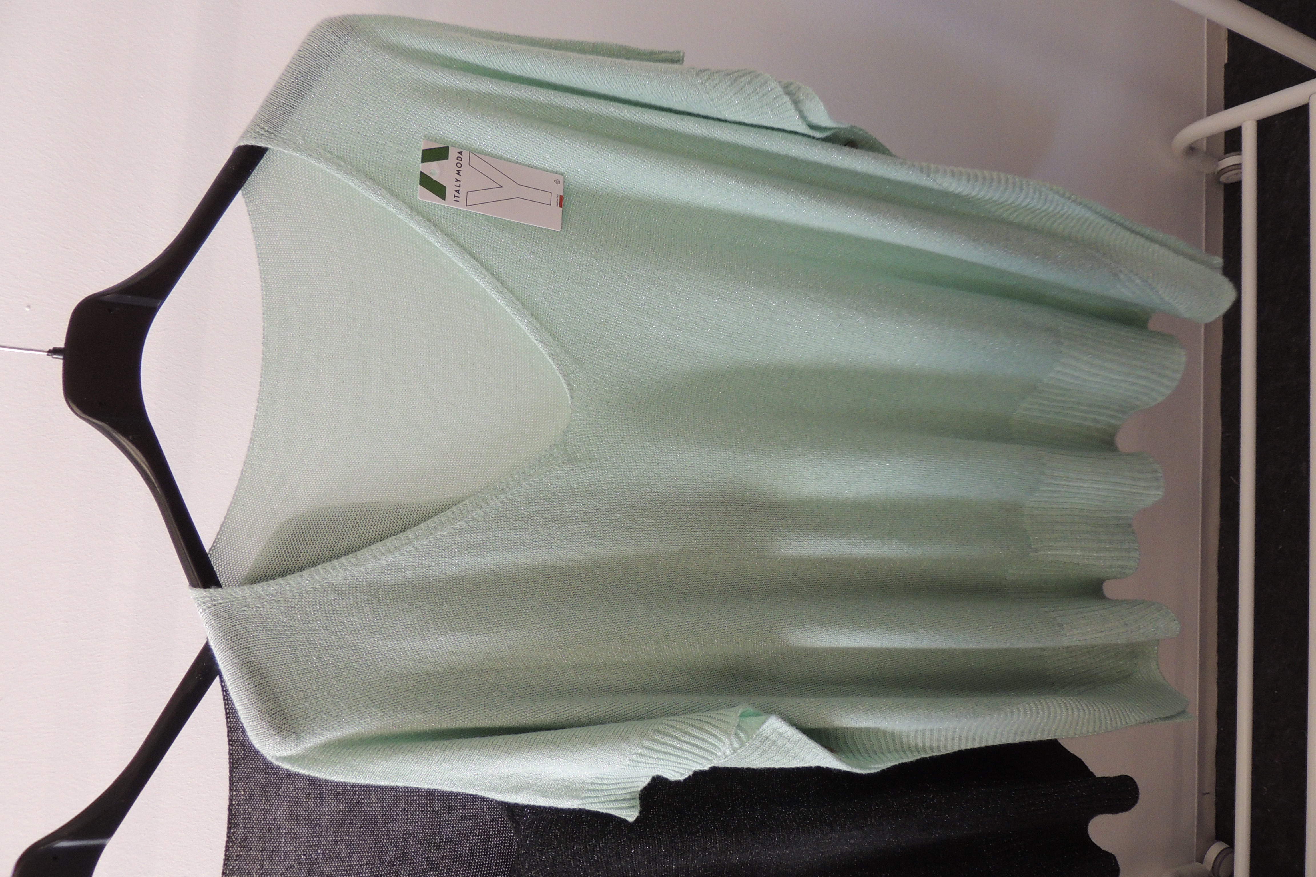 Pullunder Poncho Pullover Kurzarm Überwurf Glitzer Made in Italy 46,48,kl50