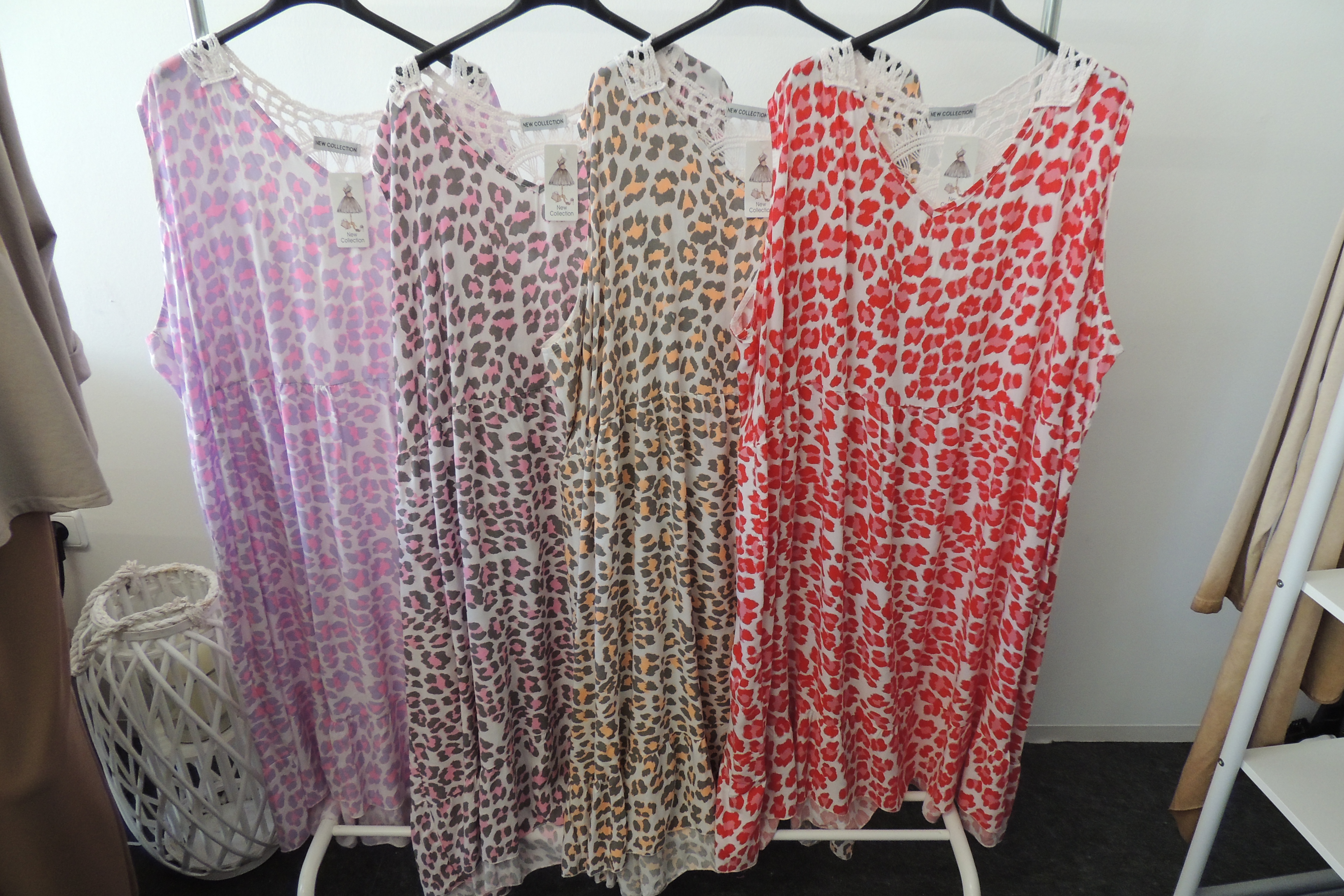 Kleid Sommerkleid Hängerchen Shirt Tunika Leo Mandala Made Italy46,48,50