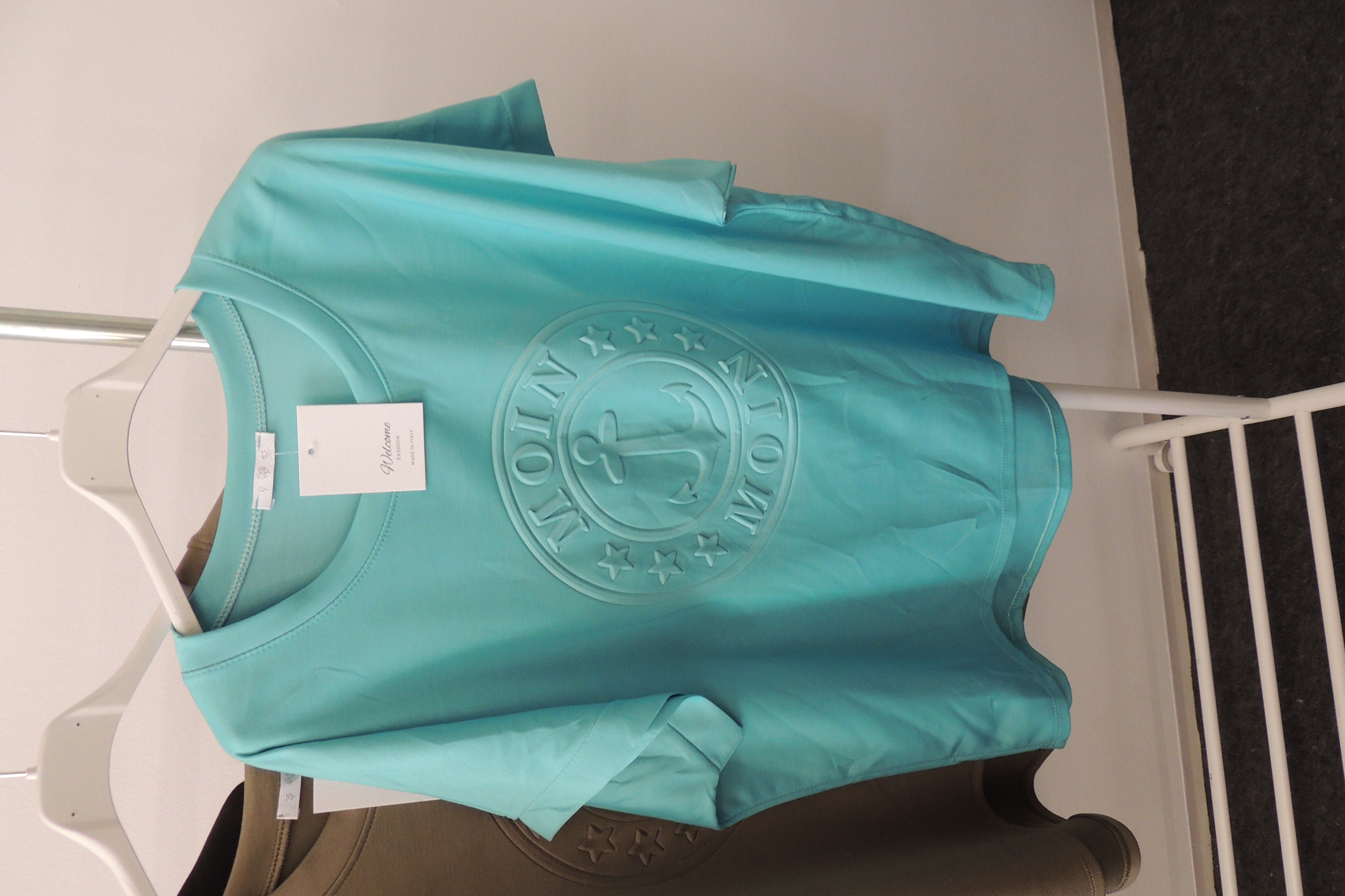 T-Shirt Tunika Hängerchen Made Italy Softtouch Moin 3D Maritim 44,46,kl48