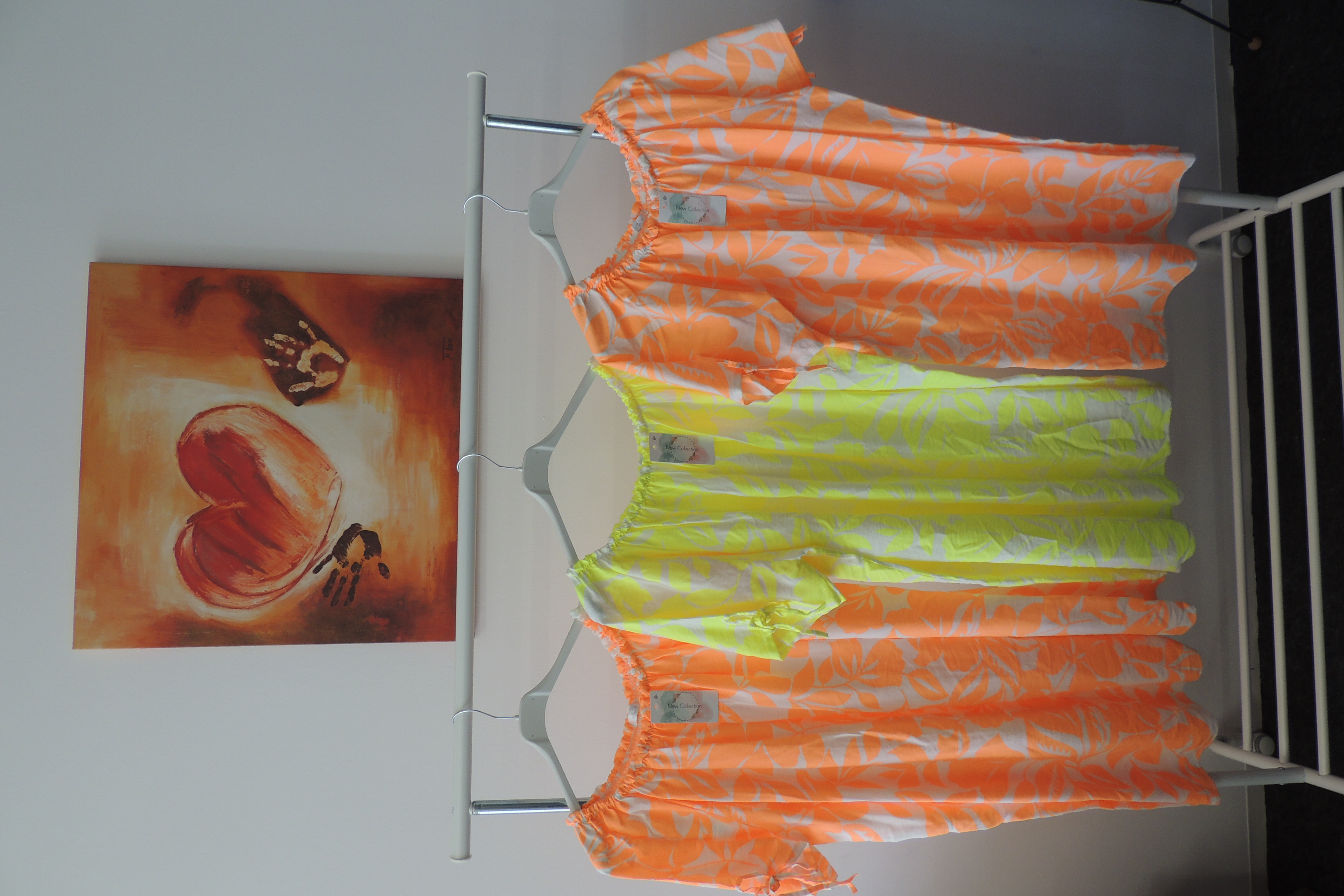 Kleid Sommerkleid Hängerchen Shirt Tunika Neon Carmen Made Italy 46,48,50
