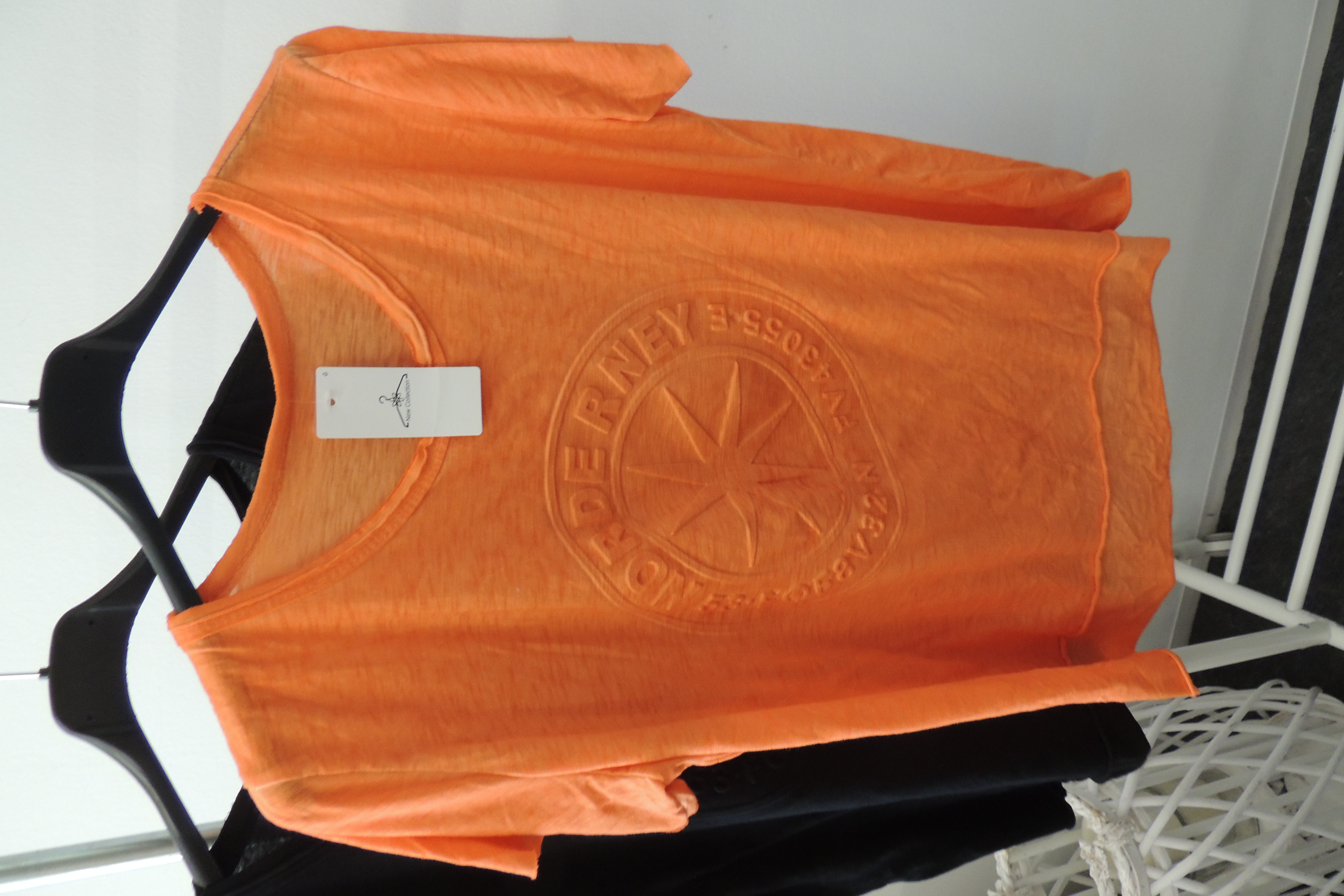 T-Shirt Tunika Hängerchen 3D Druck Norderney Maritim Made in Italy 44,46,kl48