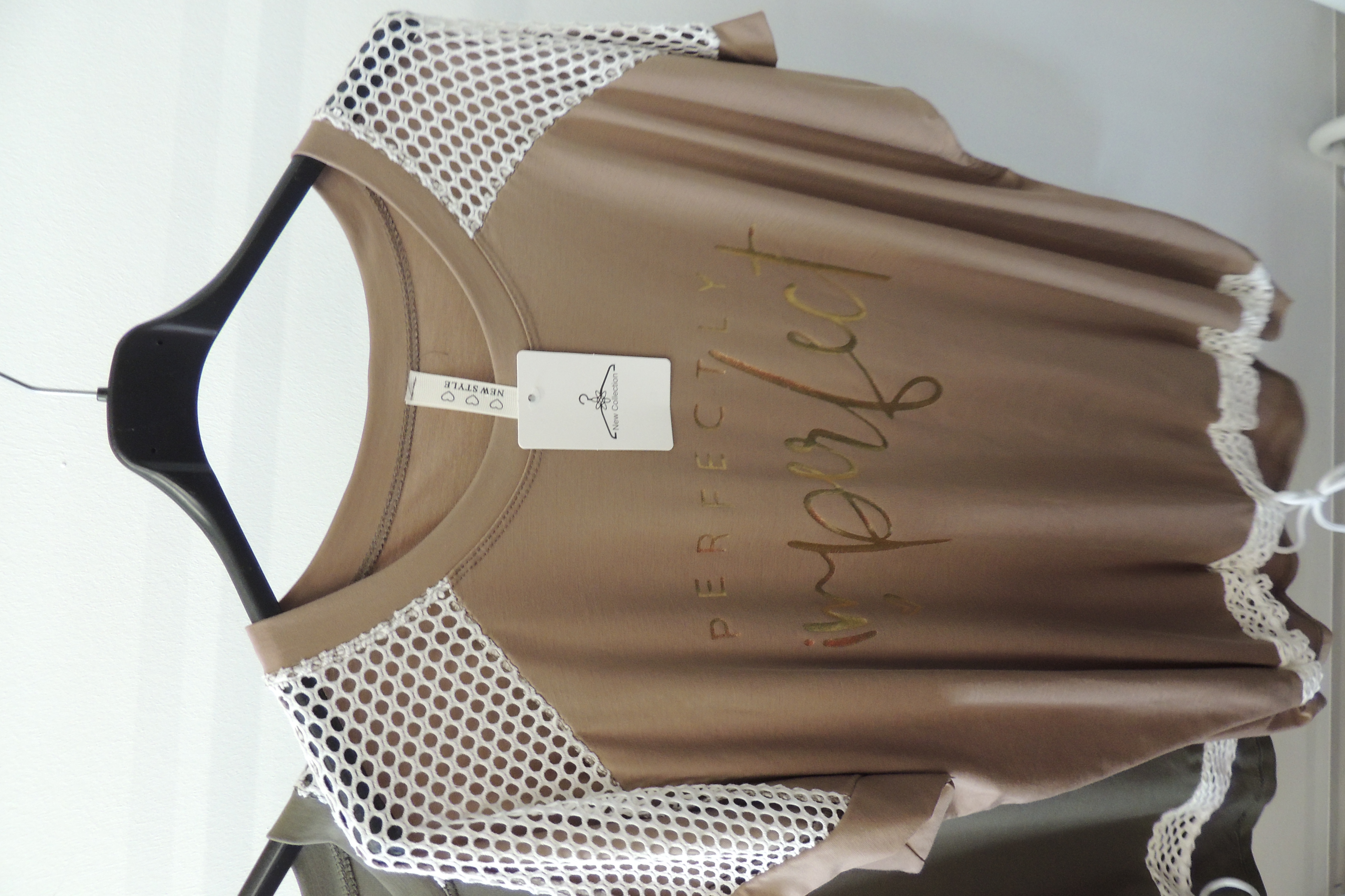 T-Shirt Tunika Hängerchen Softtouch Perfectly Imperfect Made in Italy 42,44kl46