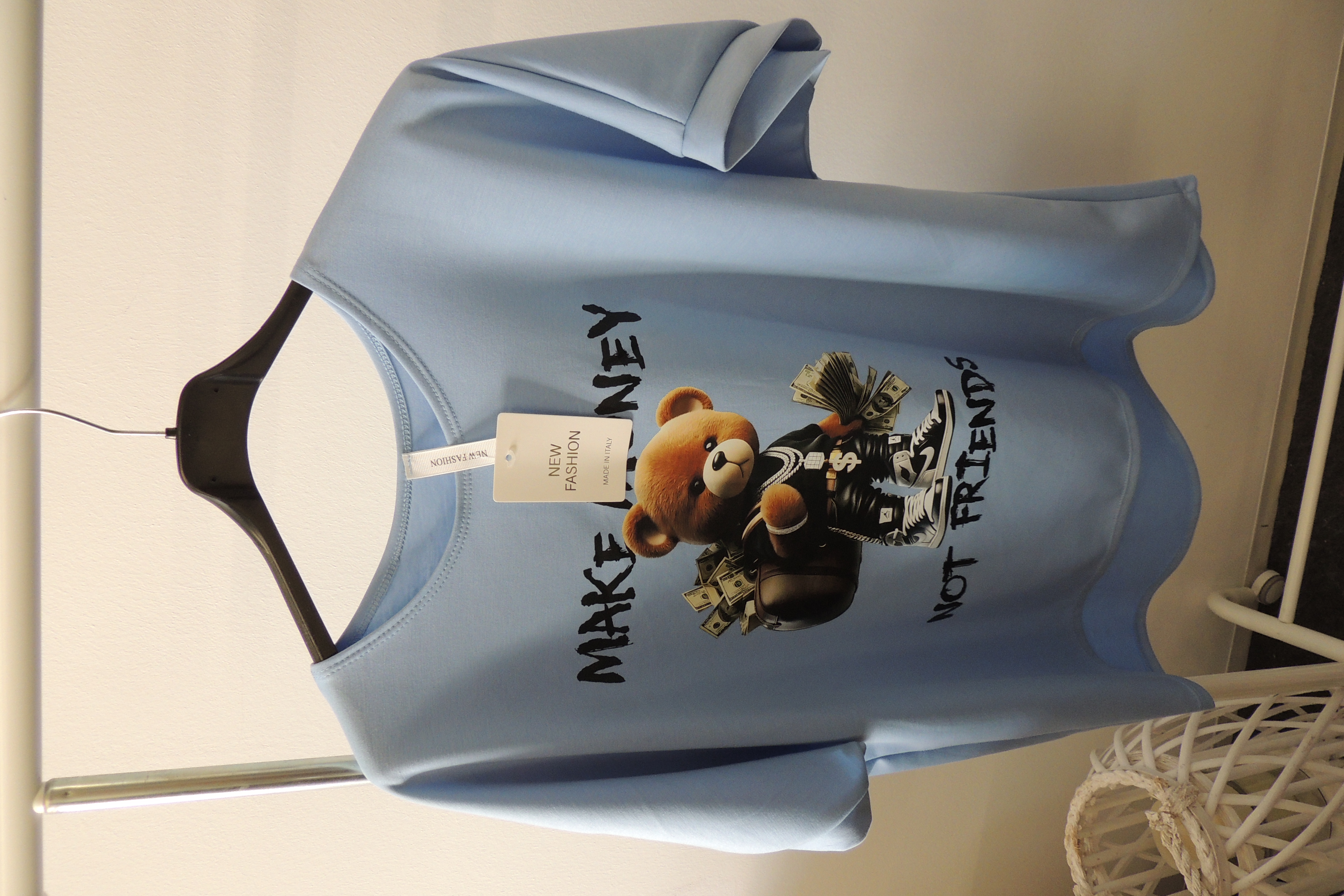 T-Shirt Tunika Hängerchen Made Italy Softtouch Make Money 44,46,48