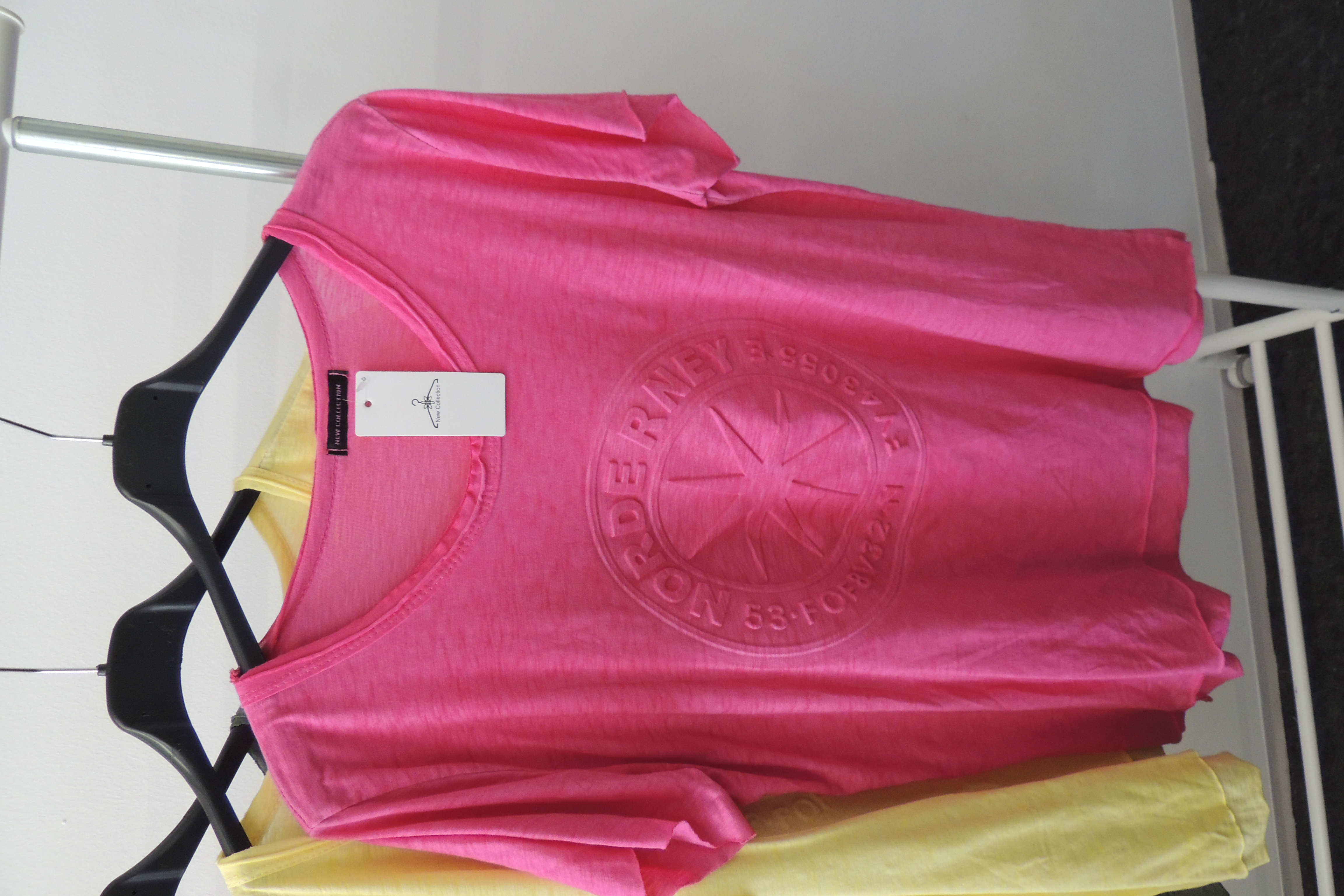 T-Shirt Tunika Hängerchen 3D Druck Norderney Maritim Made in Italy 44,46,kl48
