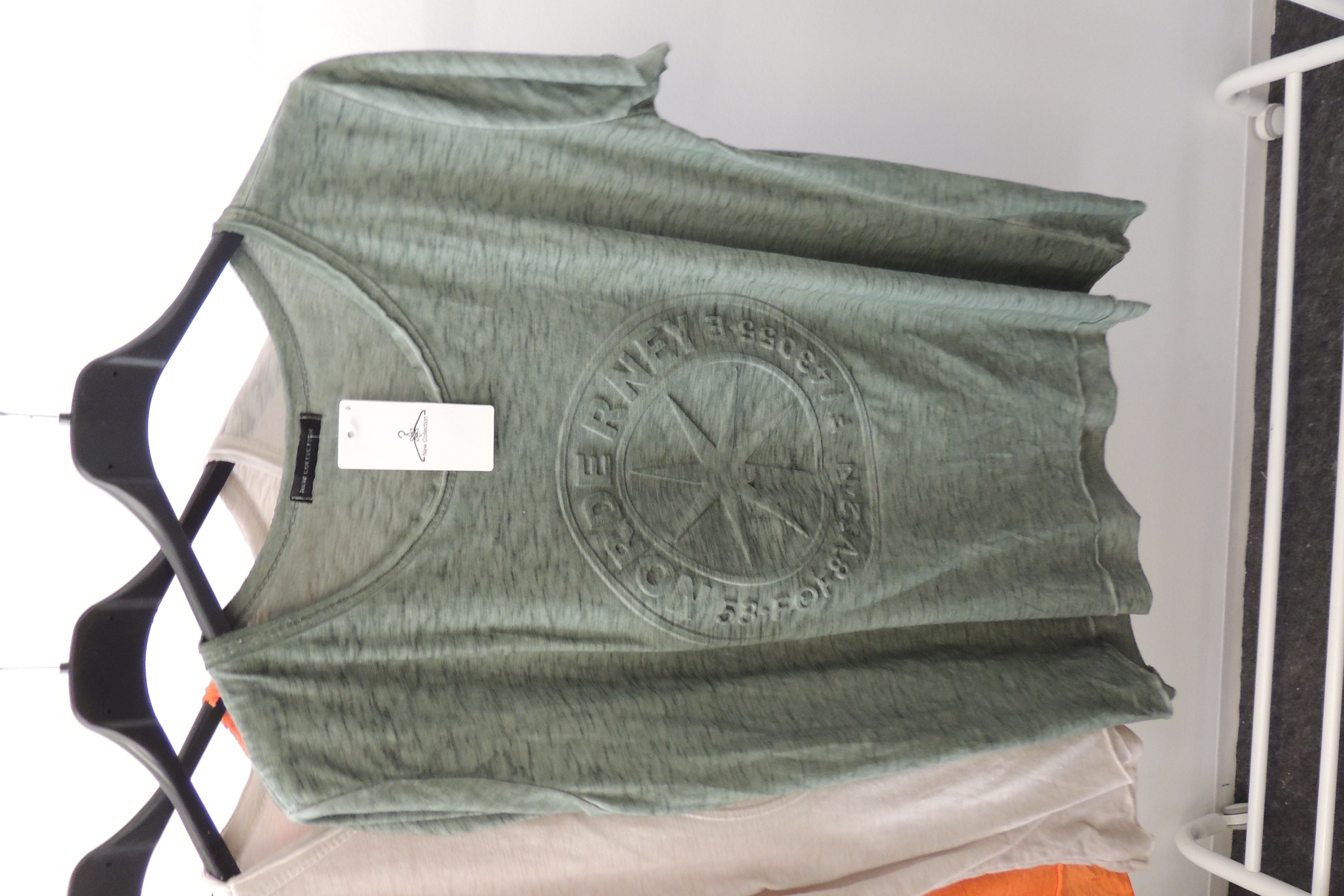 T-Shirt Tunika Hängerchen 3D Druck Norderney Maritim Made in Italy 44,46,kl48