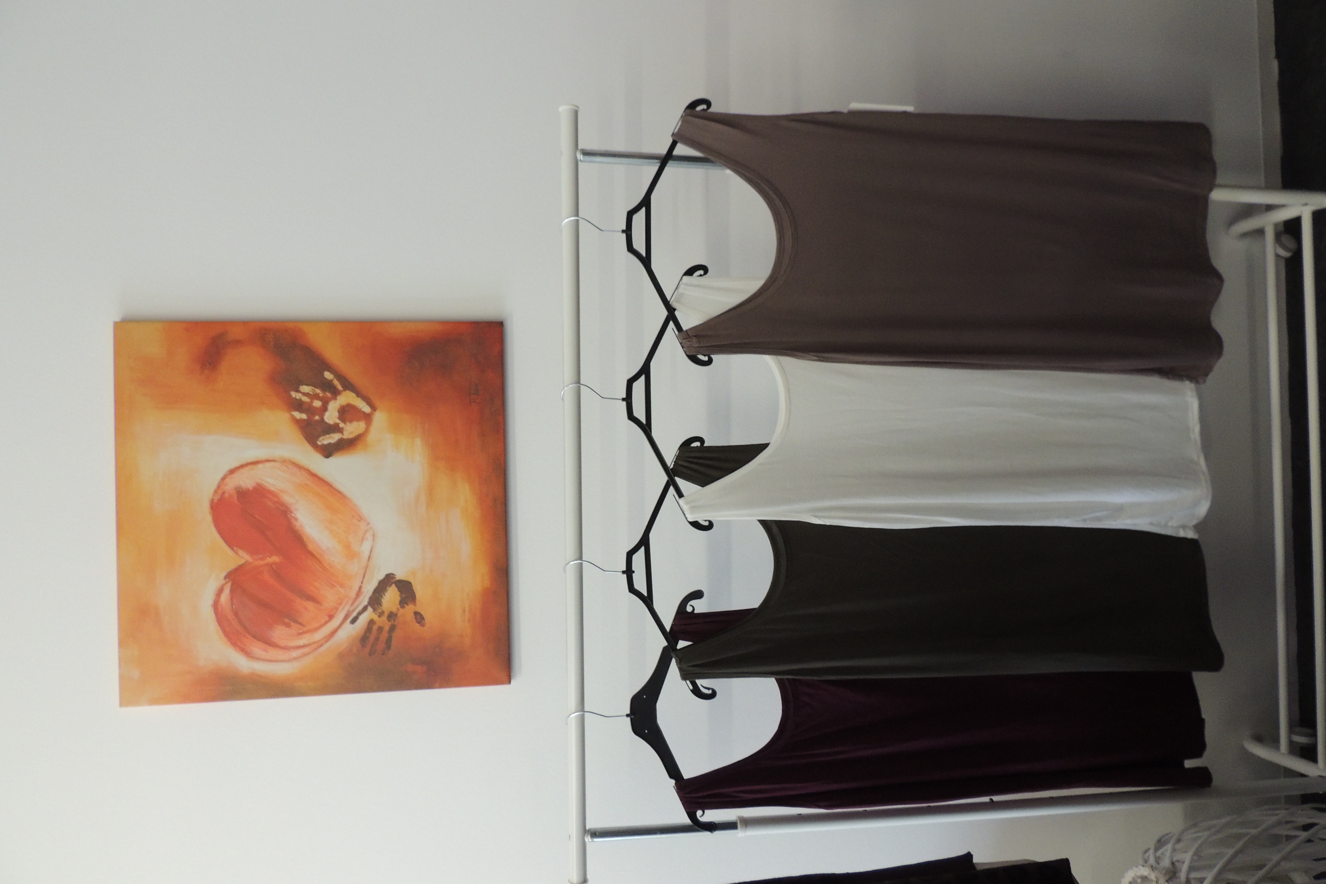 Top Untertop Shirt Hängerchen dehnbar weich Made Italy Gr. 42,44,46, kl.48