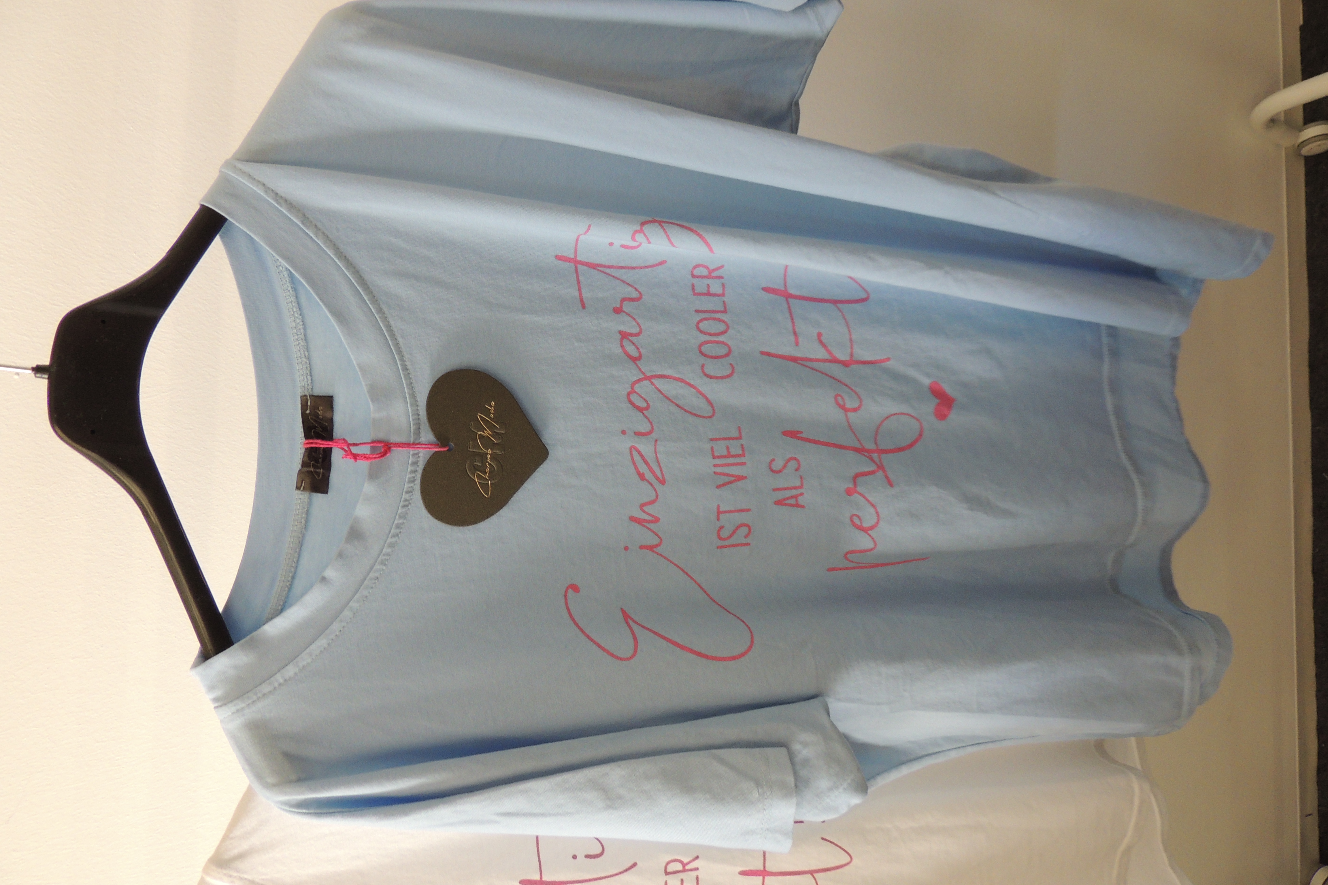 T-Shirt Tunika Hängerchen Made Italy Einzigartig Perfekt Spruch44,46,kl48