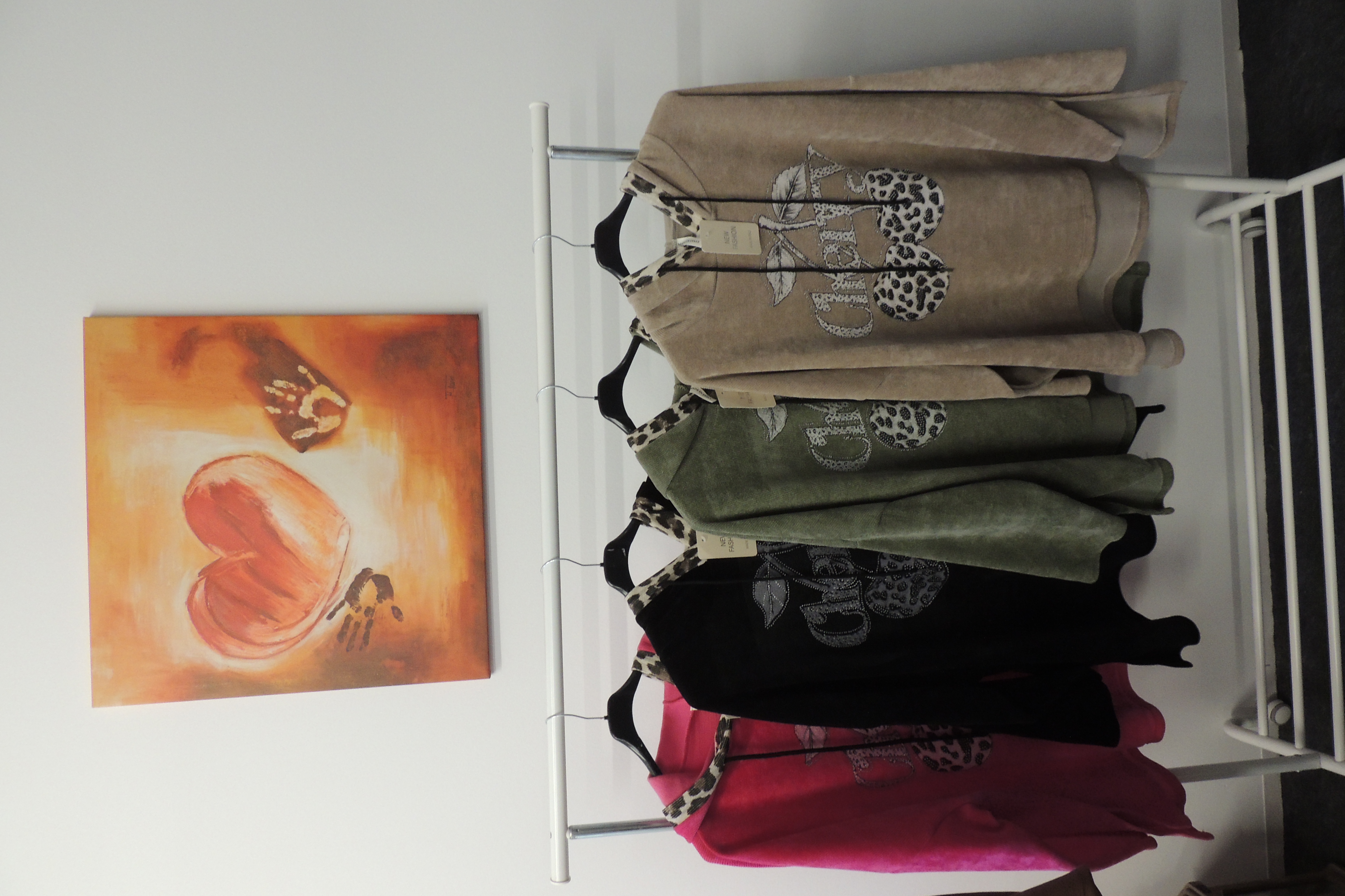 Pullover Shirt Hoodie Hängerchen Leo Cherry Cord Nicki Made Italy 46,48,50