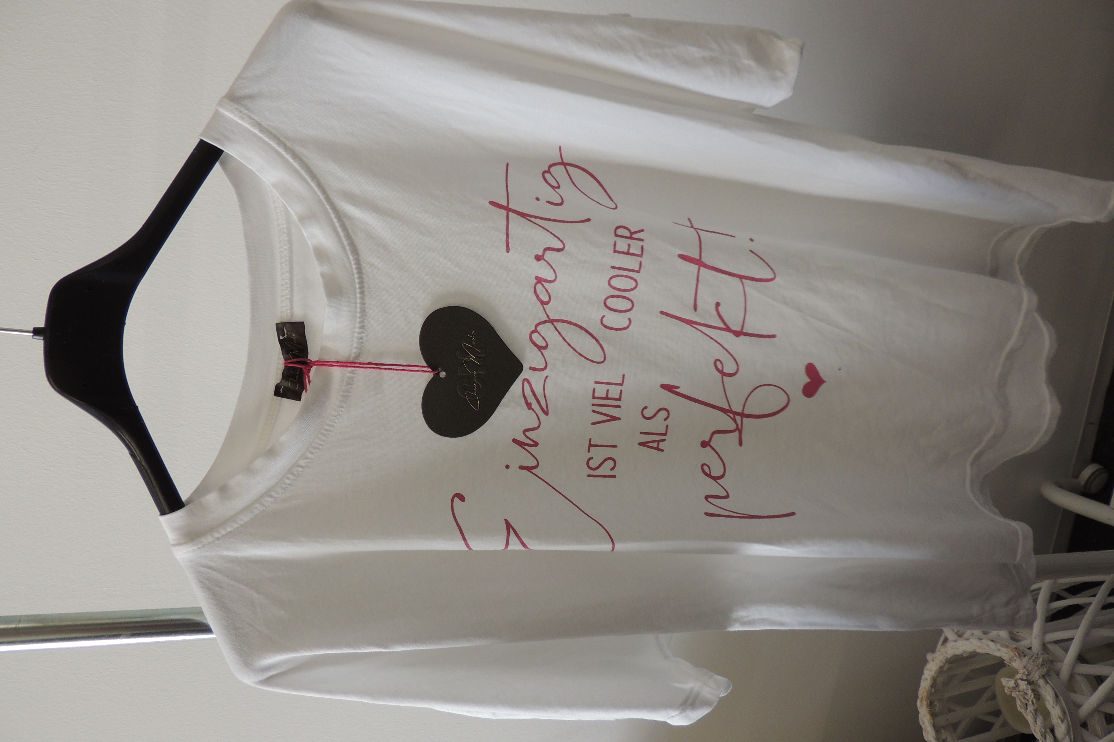 T-Shirt Tunika Hängerchen Made Italy Einzigartig Perfekt Spruch44,46,kl48