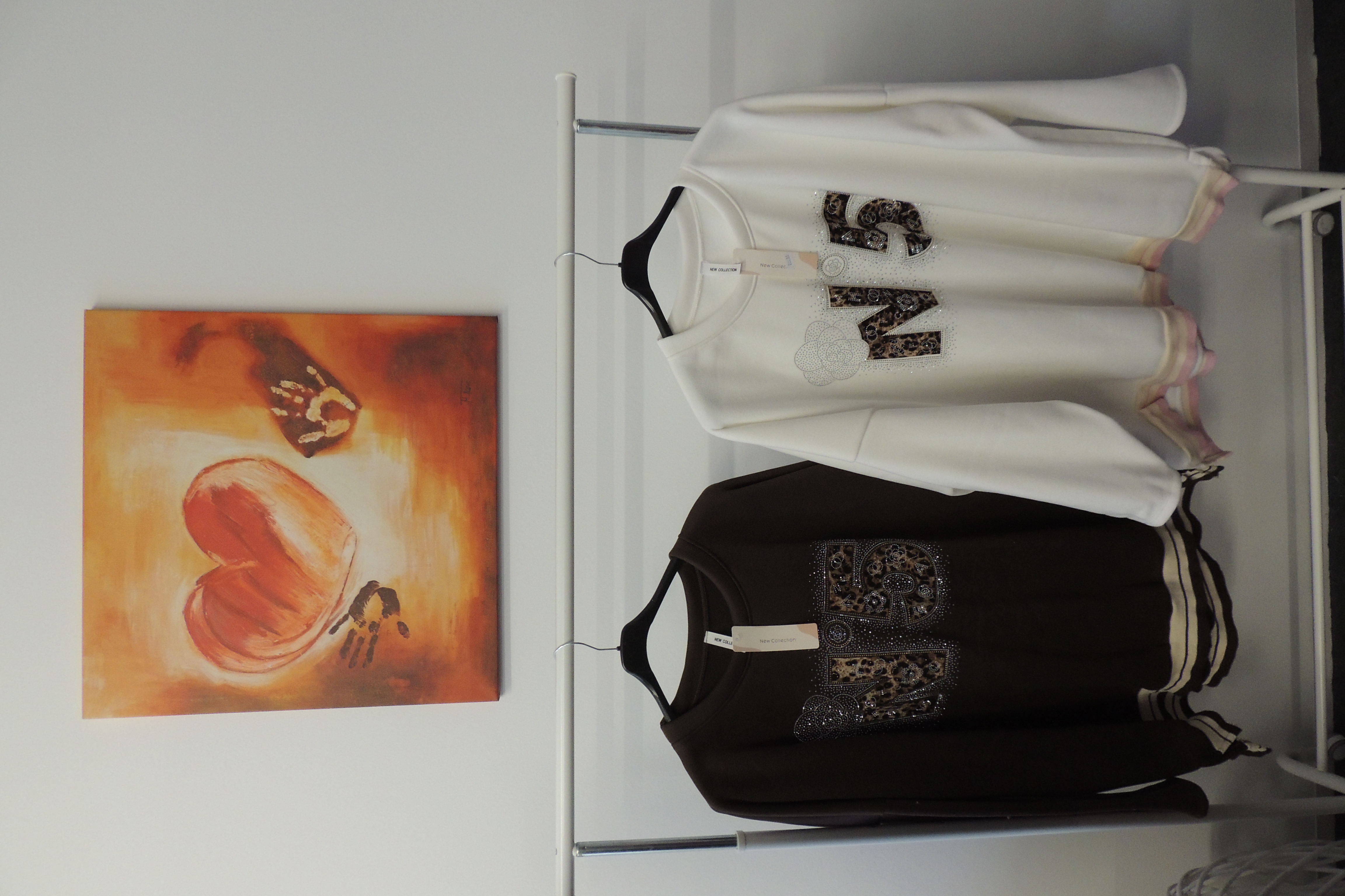 Pullover Shirt Hängerchen Sweat warm N5 Fleece Leo Made Italy Gr. 48,50